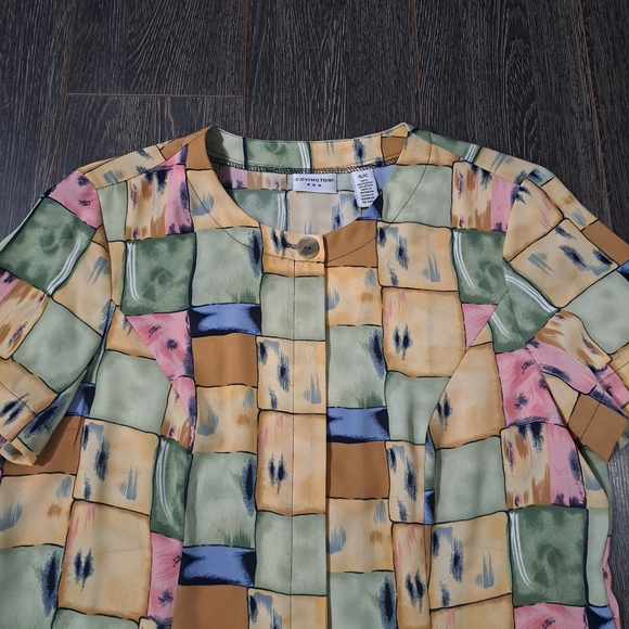 Vintage Covington Pastel Checkered Shirt - Picture 3 of 6
